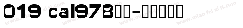 019 cai978字体字体转换
